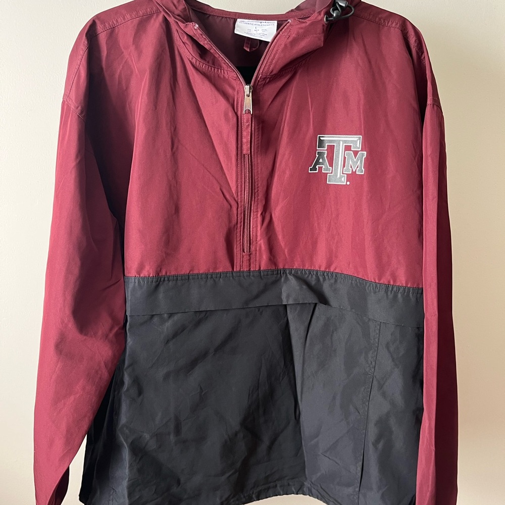 Texas A&M Columbia Maroon and Black Quarter-Zip Windbreaker Jacket